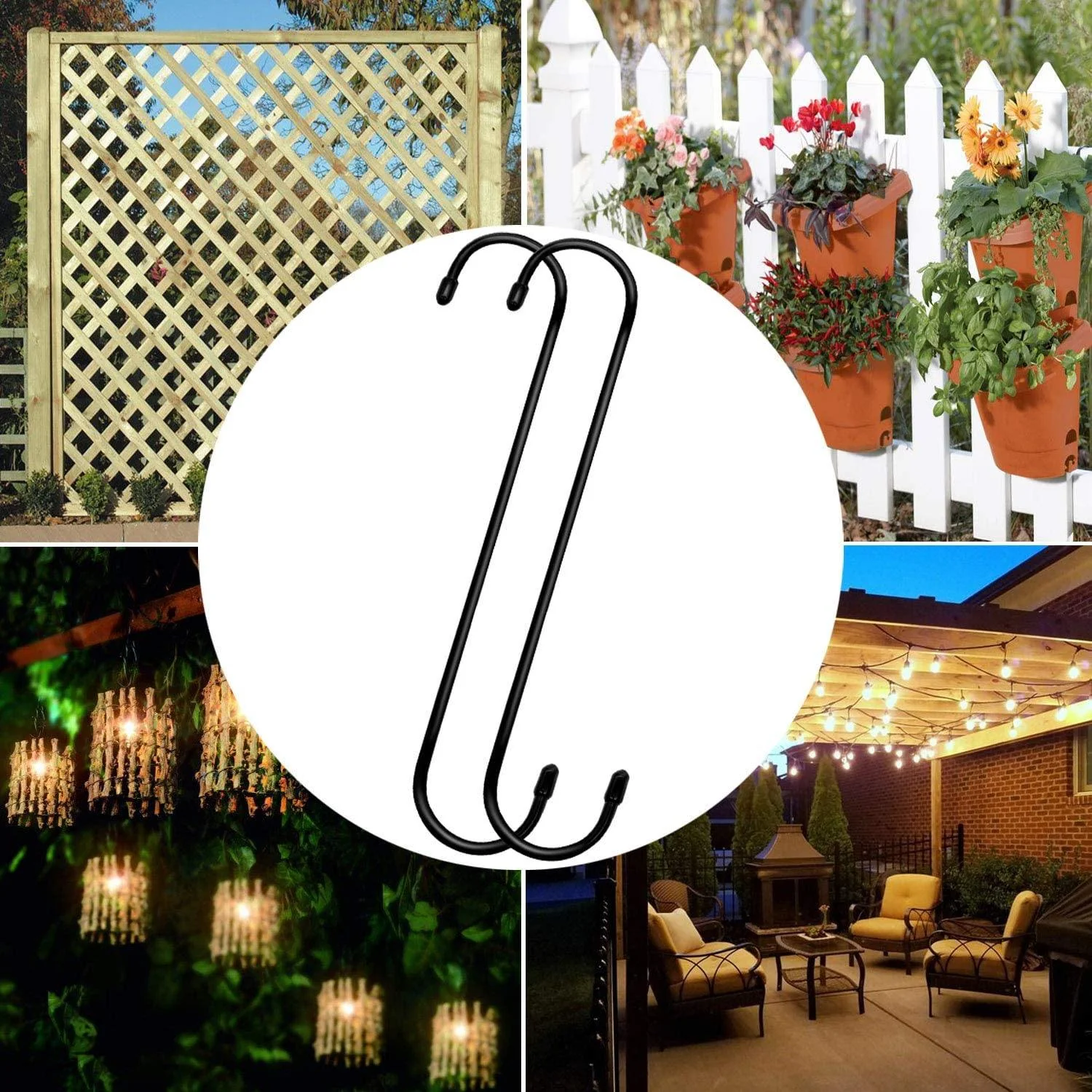 S-shaped Pot Extension Hooks, 10" (Pack of 10) - Image 7