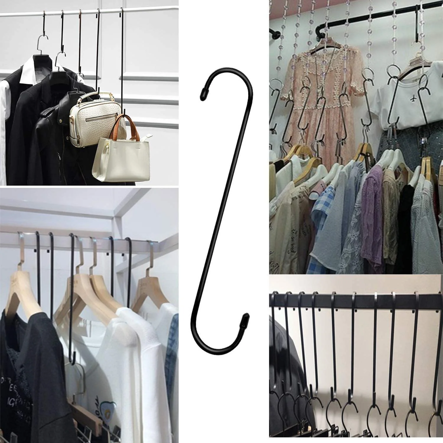 S-shaped Pot Extension Hooks, 10" (Pack of 5) - Image 5