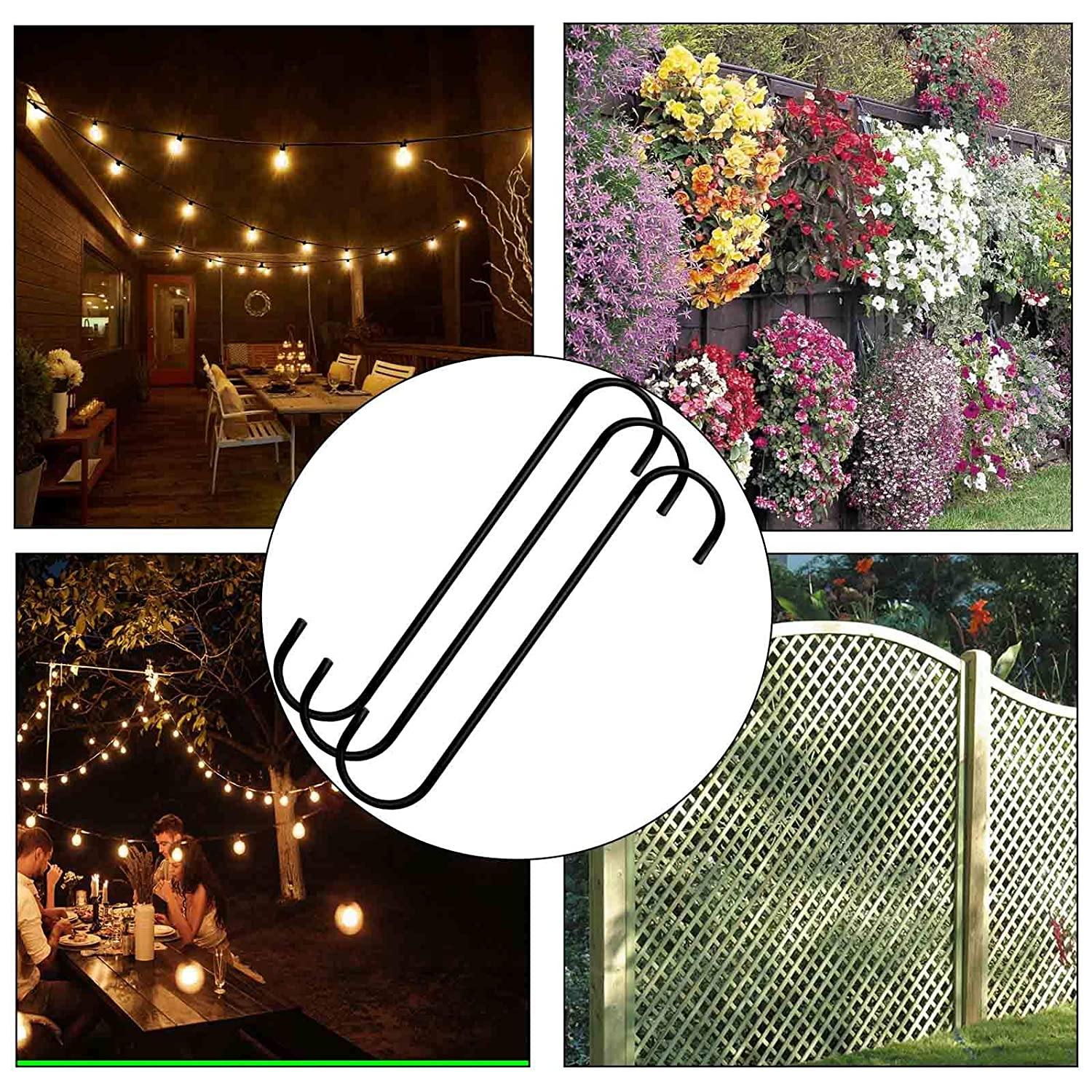 S-shaped Pot Extension Hooks, 10" (Pack of 5) - Image 6