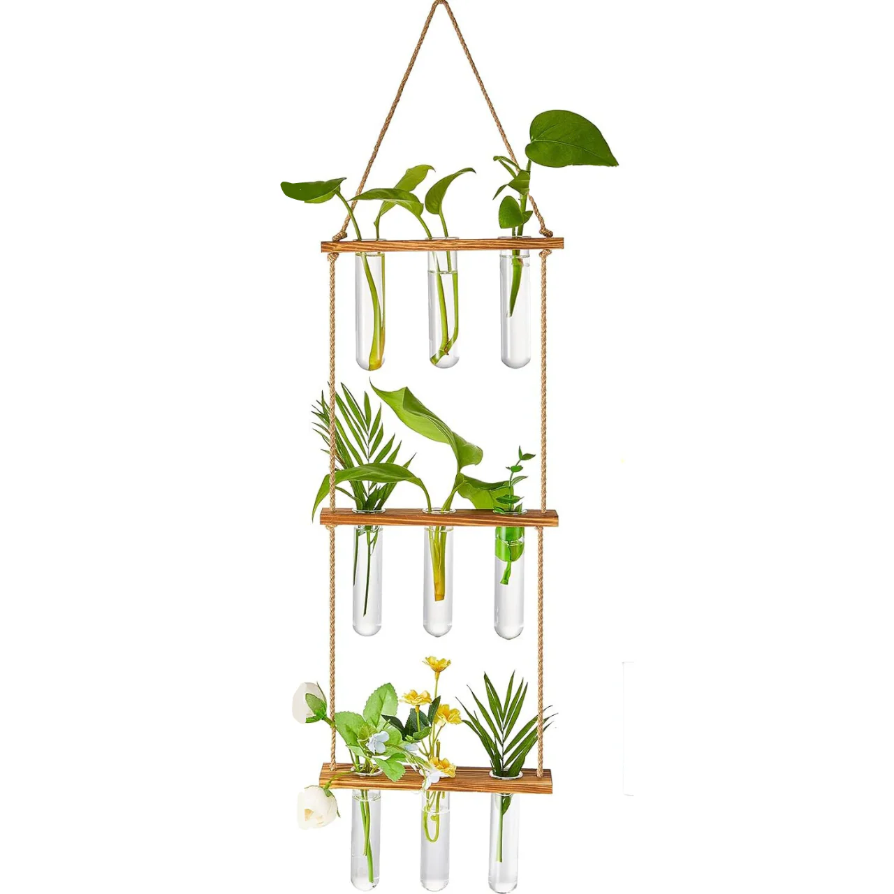 Trio Flow Wall Hanging Test Tube Planter – Modern Hydroponic Display - Image 3