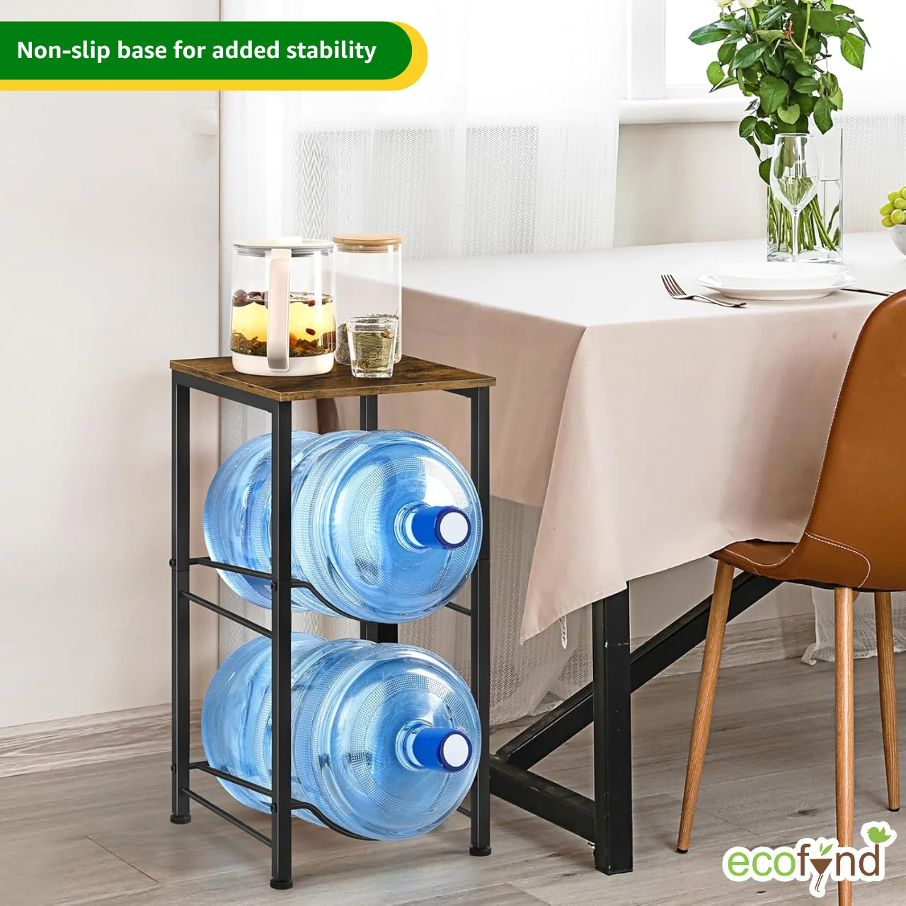 Hydro Hub 2-Tier Water Dispenser Stand for Home & Office - Image 6
