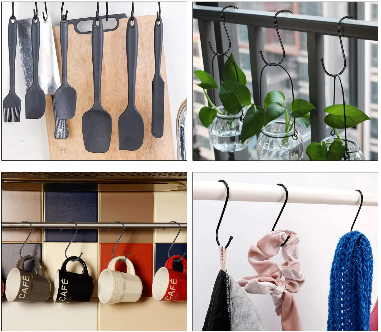 S-shaped Pot Extension Hooks, 3.4" (Pack of 10) - Image 4