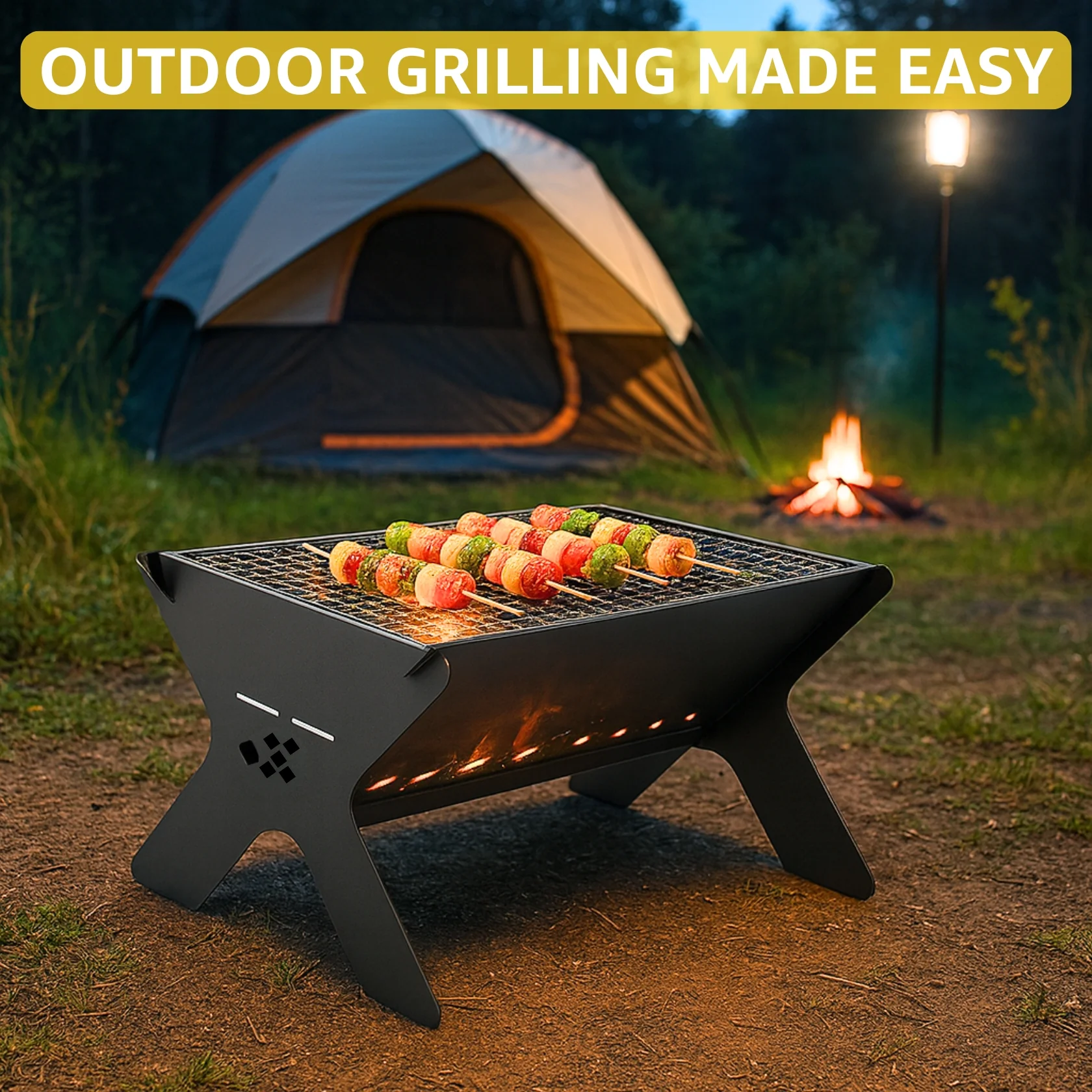 Portable Charcoal Barbeque Grill – High-Quality Net & Fast Setup - Image 6