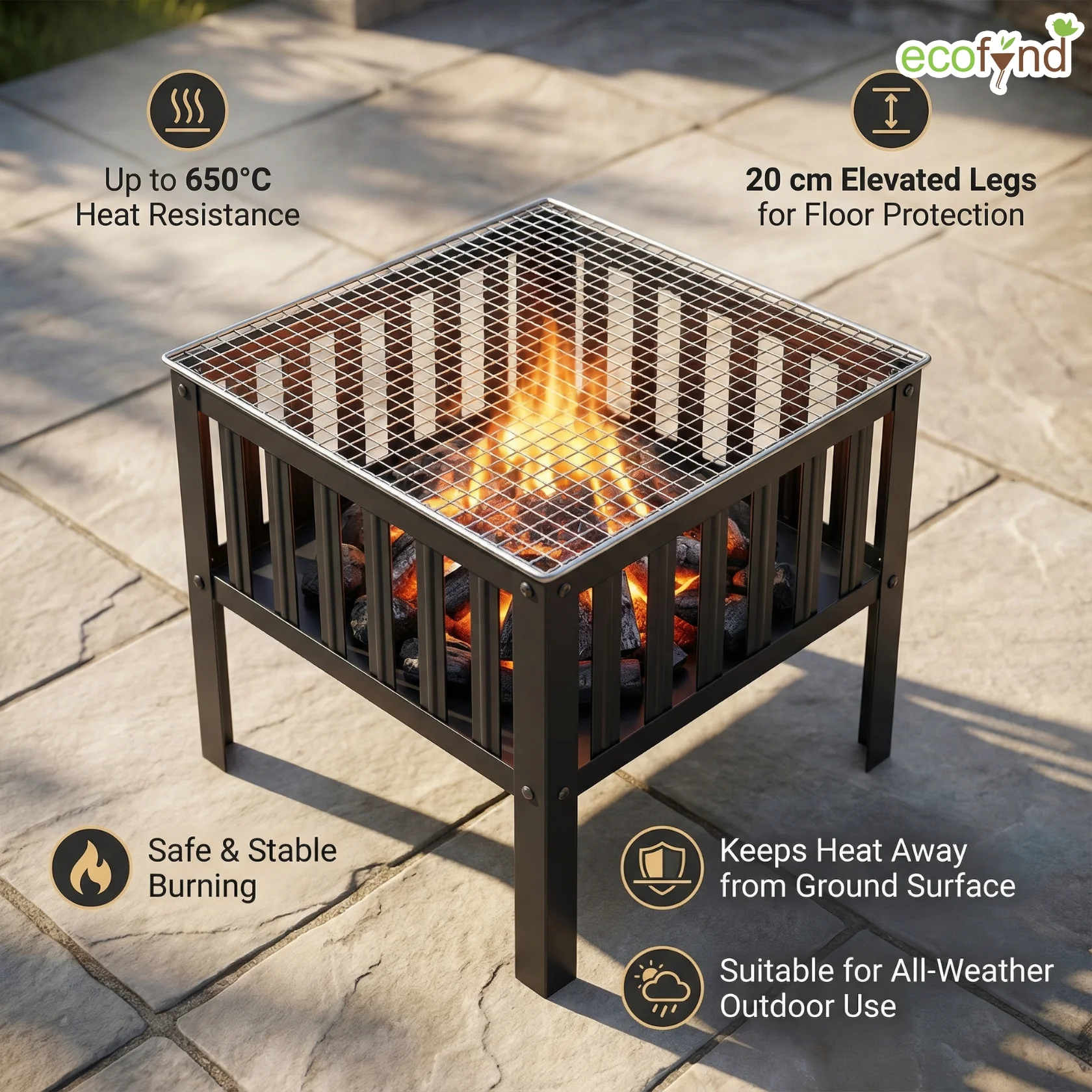 Portable Charcoal Barbeque Grill - Image 7