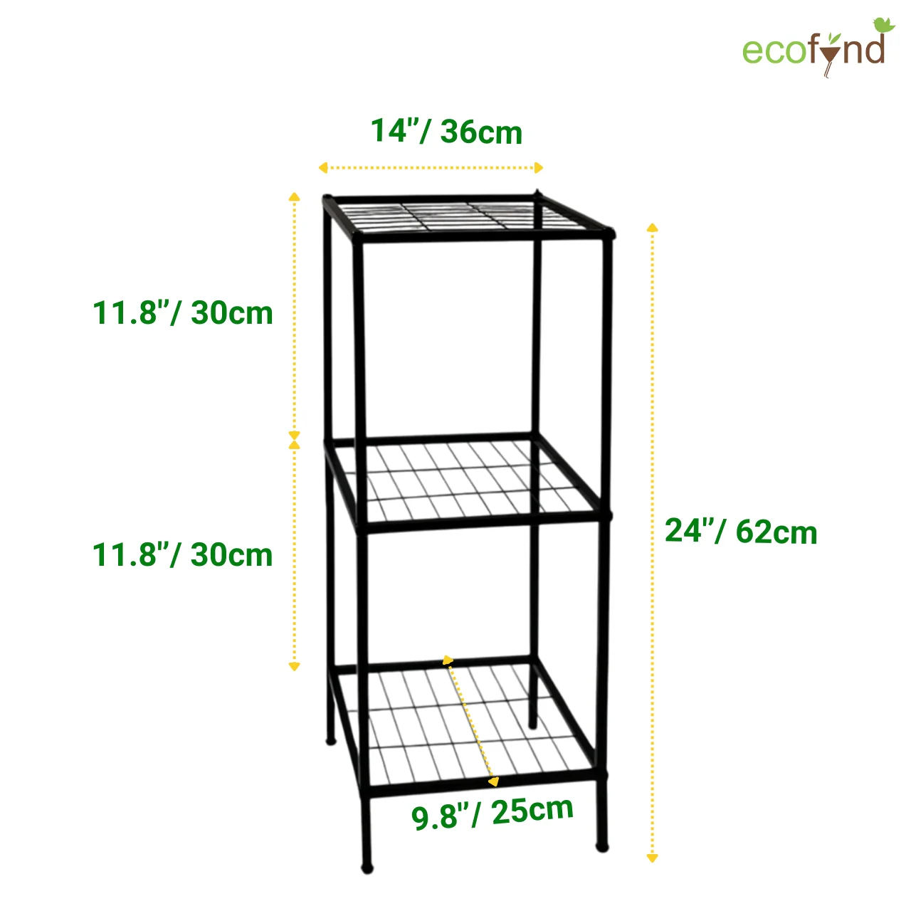 Ecofynd 3-Tier Utility Water Dispenser Stand – Black - Image 3