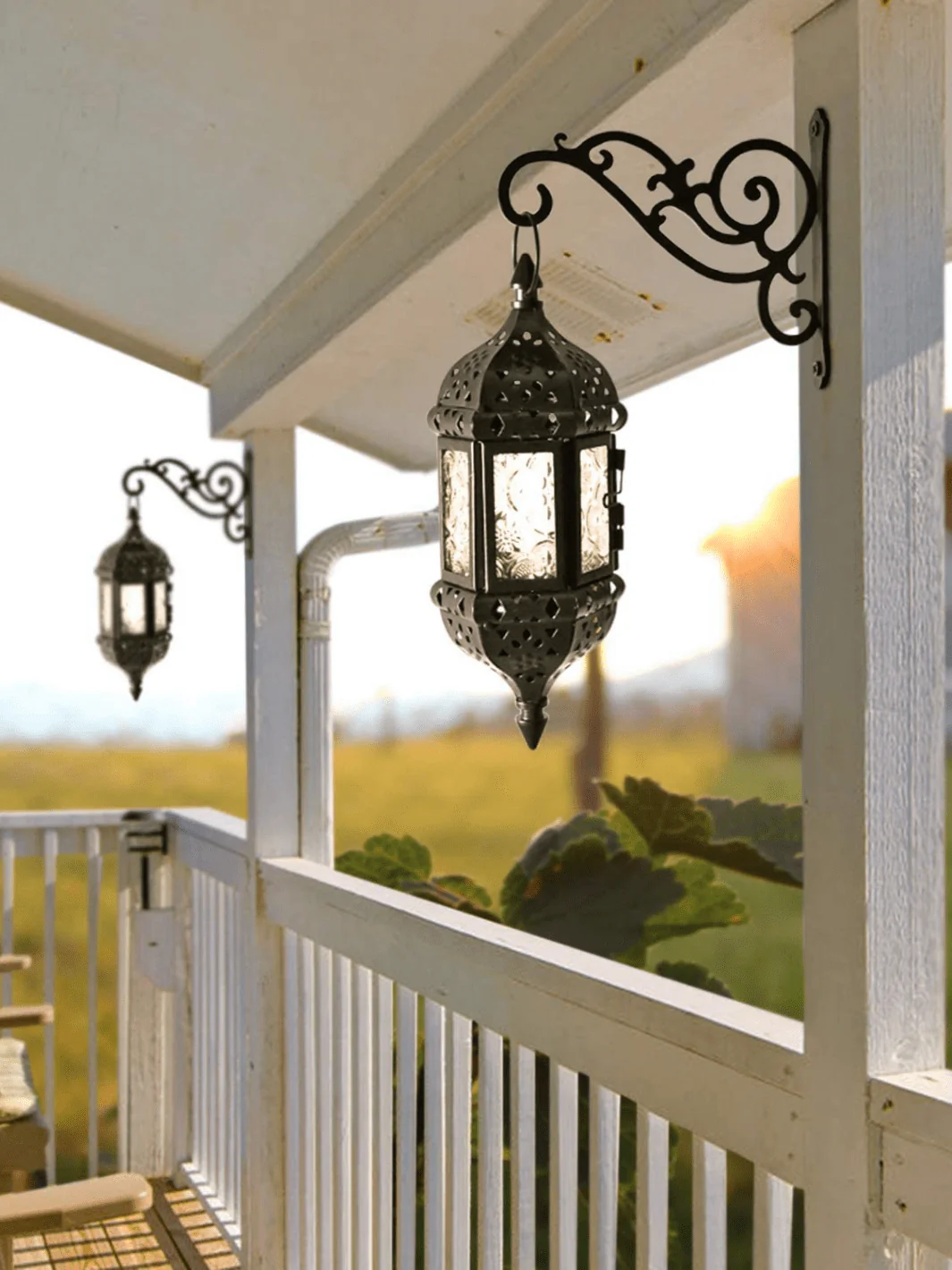 Metal Wall Plant Bracket Black - Image 4