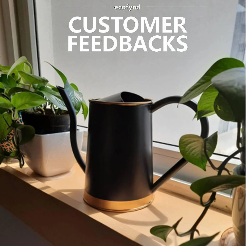 Ecofynd Black Watering Can 1.5 Litre - Image 4
