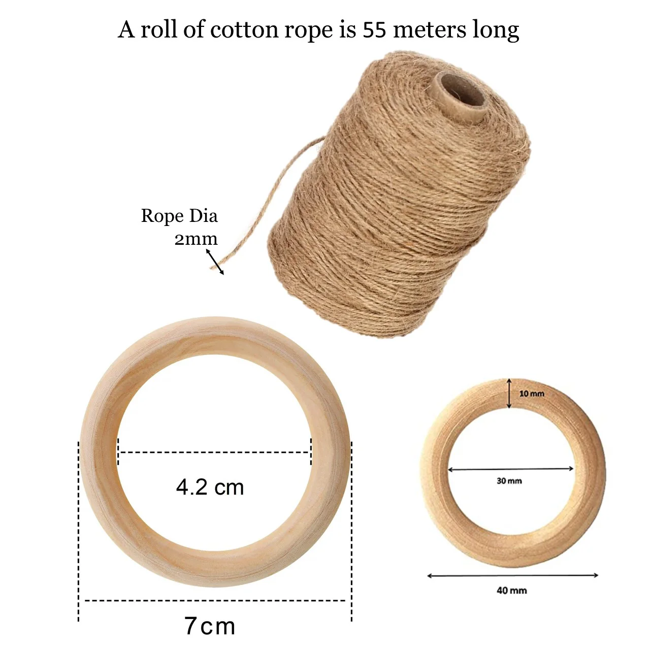 DIY Jute Cord Kit for Boho Plant Hangers & Wall Decor - Image 3