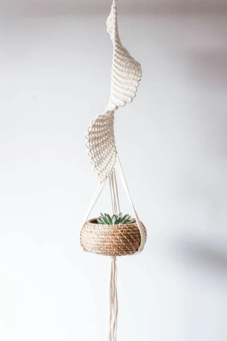 Spiral Macrame Plant Hanger - Image 3