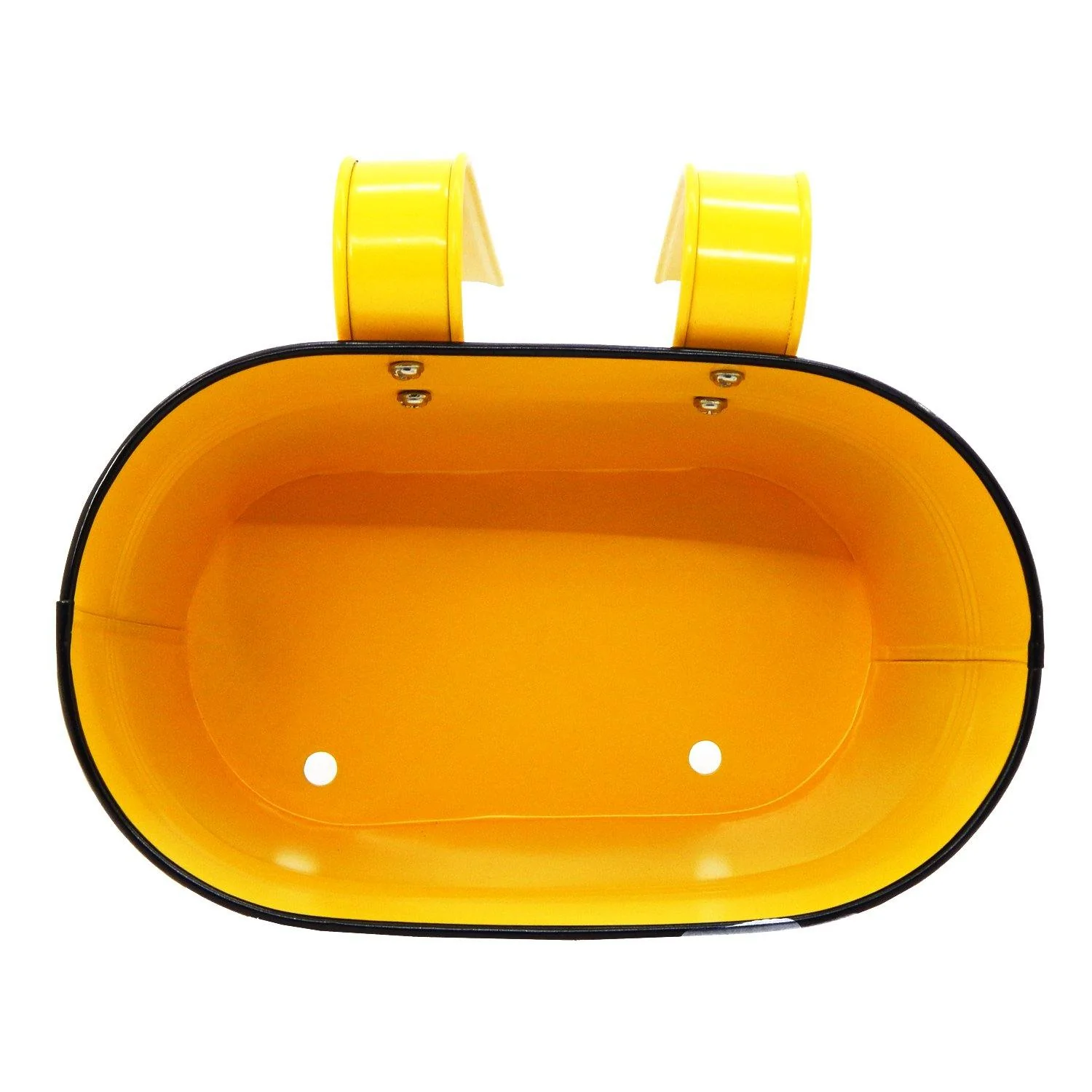 Oval Yellow/Black 10" Balcony Railing Planter - Image 6