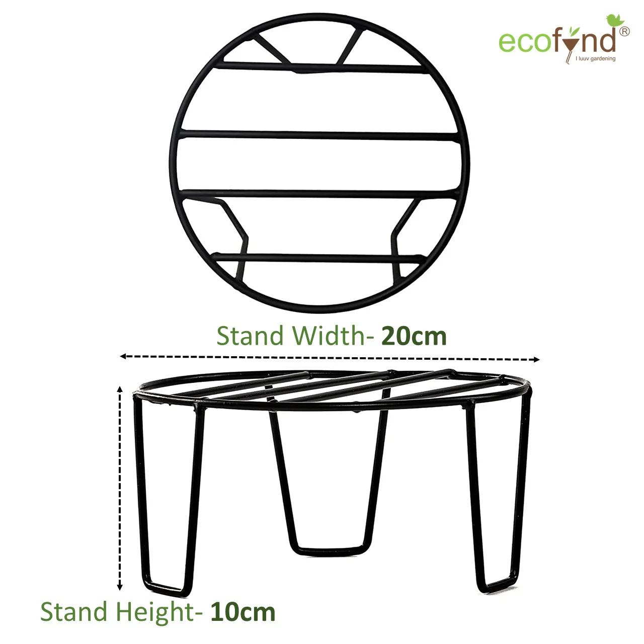 Ecofynd Iron Plant Stand – Elegant Indoor & Outdoor Pot Holder - Image 4