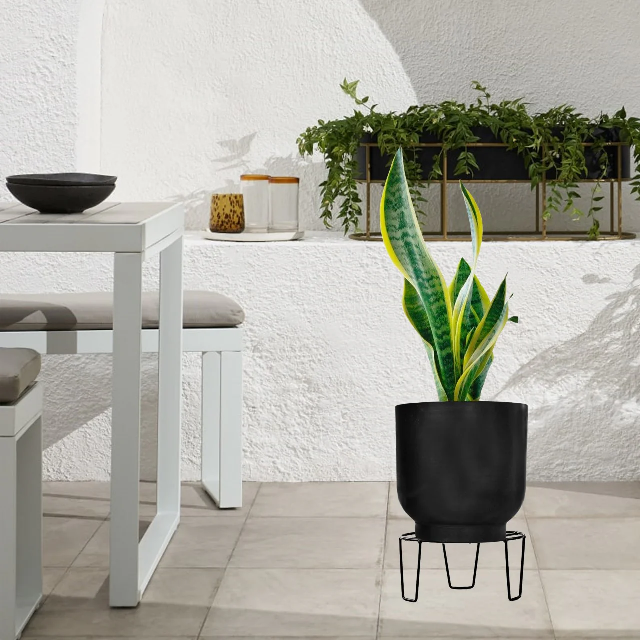 Ecofynd Iron Plant Stand – Elegant Indoor & Outdoor Pot Holder - Image 5