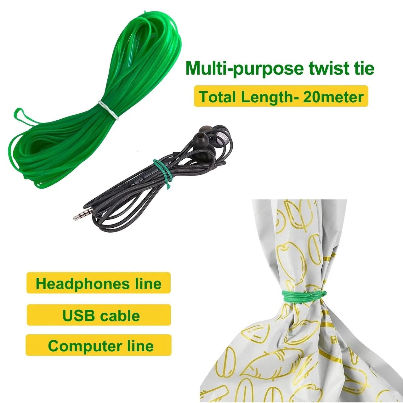 Ecofynd Plastic Twist Tie Wire - Image 3