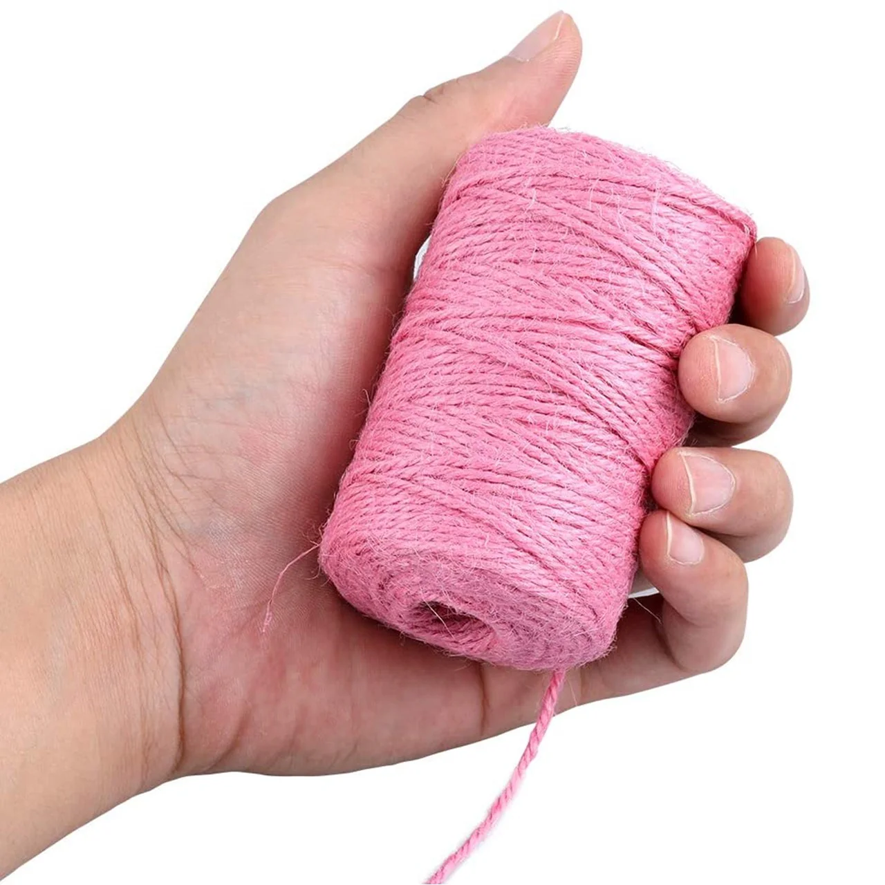 ecofynd Single String Baby Pink Color Jute Cord - Image 3