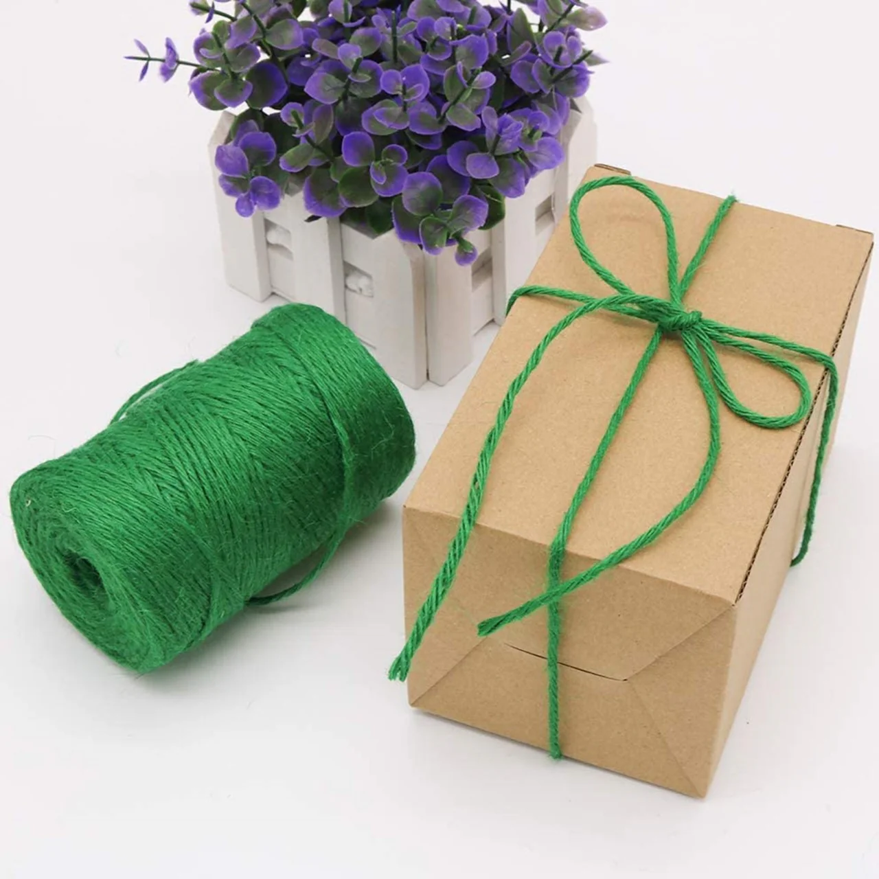 Ecofynd Green Jute Cord – Eco-Friendly Craft, Garden & Décor Essential - Image 3