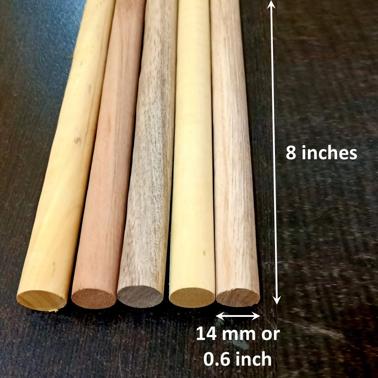Solid Craft Natural Wooden Dowel Rods – Set of Durable Craft Sticks - Image 10