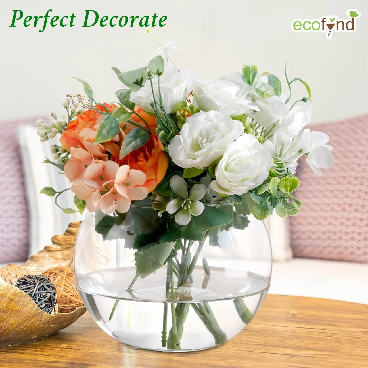 Crystal Clear Glass Terrarium Bowl – 8 Inch - Image 6