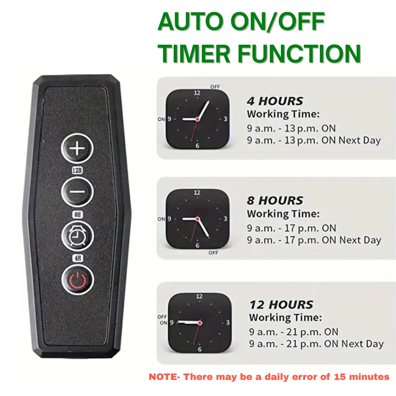 Kaira LED Grow Light – 3/9/12H Timer, Full Spectrum Lamp - Image 6