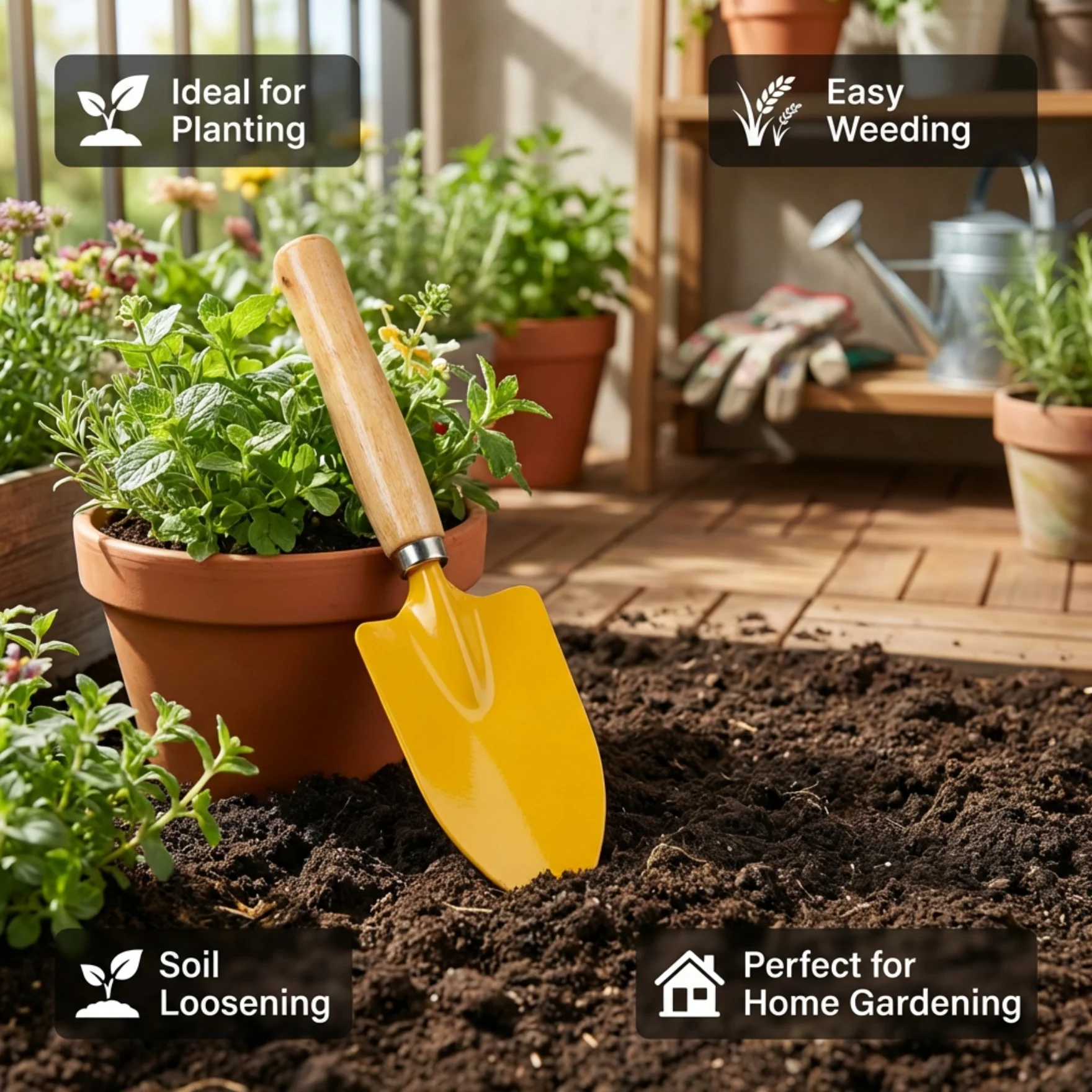 Trowel with Wooden Handle - Image 4