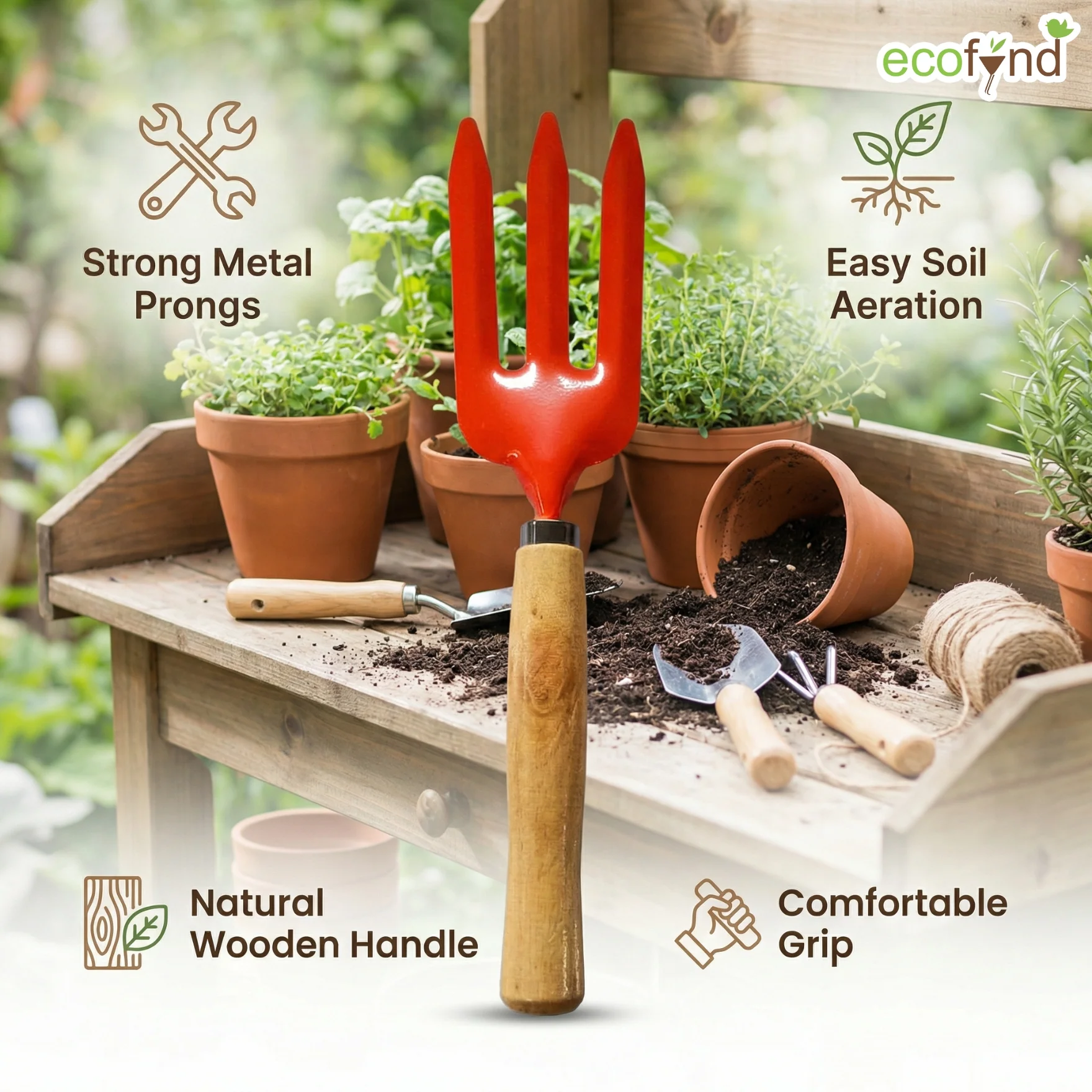 Fork with Wooden Handle - Image 3