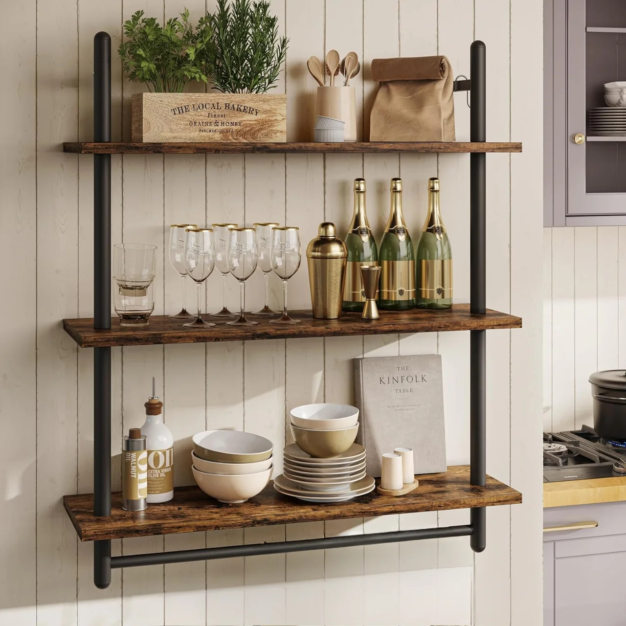 Rust-Resistant 3-Layer Storage Rack for Living Room - Image 4