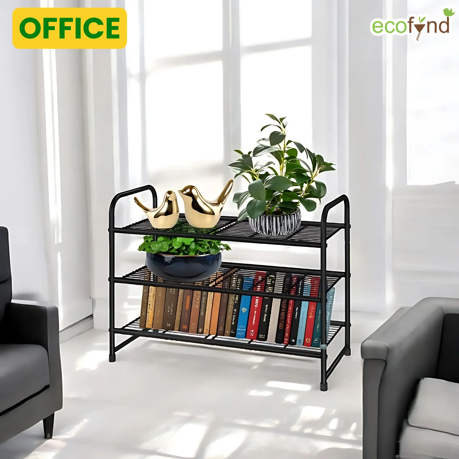 3-Tier Multipurpose Stand – Space-Saving Metal Storage Rack - Image 6