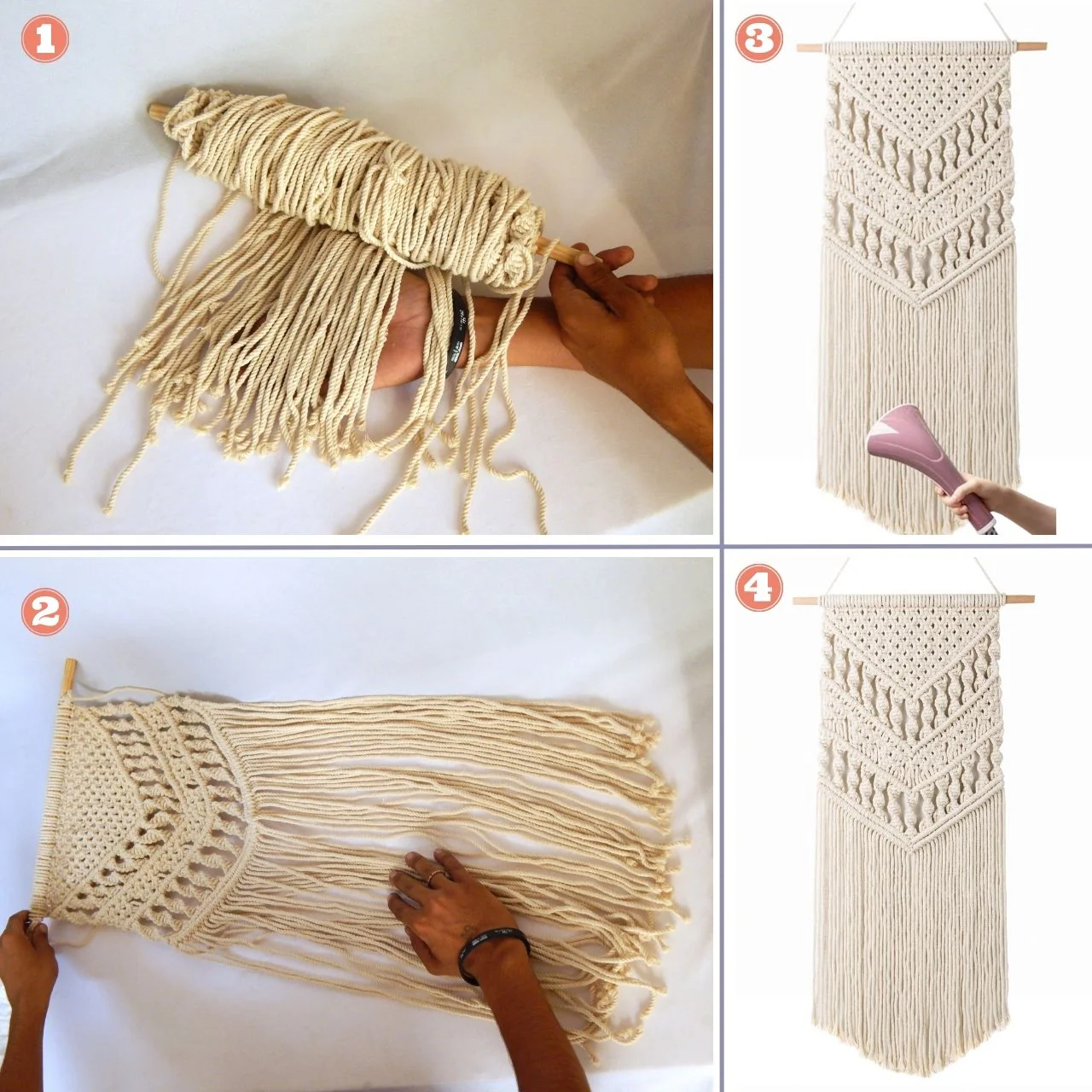 Macrame Boho Wall Hanging - Image 7