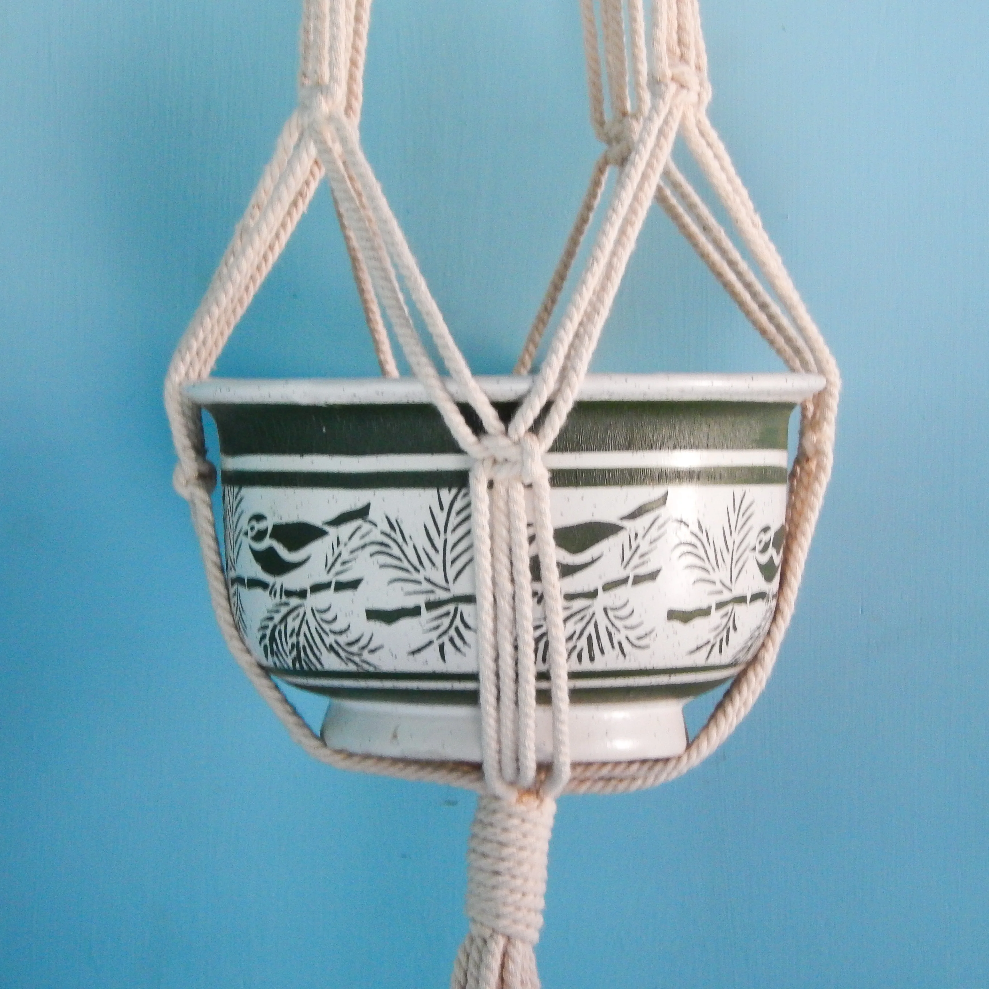 Macrame Plant Hanger with Beads - Image 4
