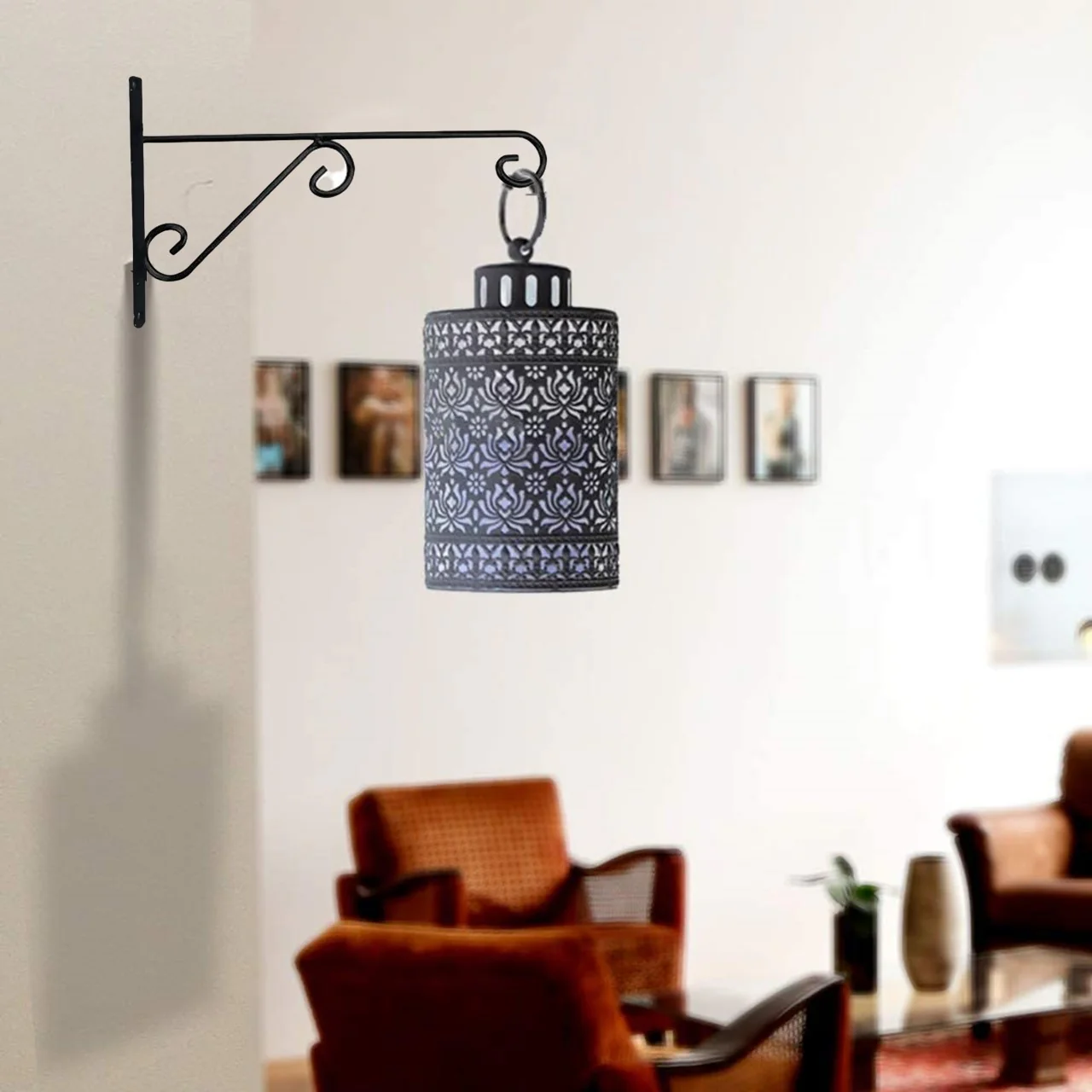 Elegant Curve – Metal Wall Hook Plant Bracket by Ecofynd - Image 6