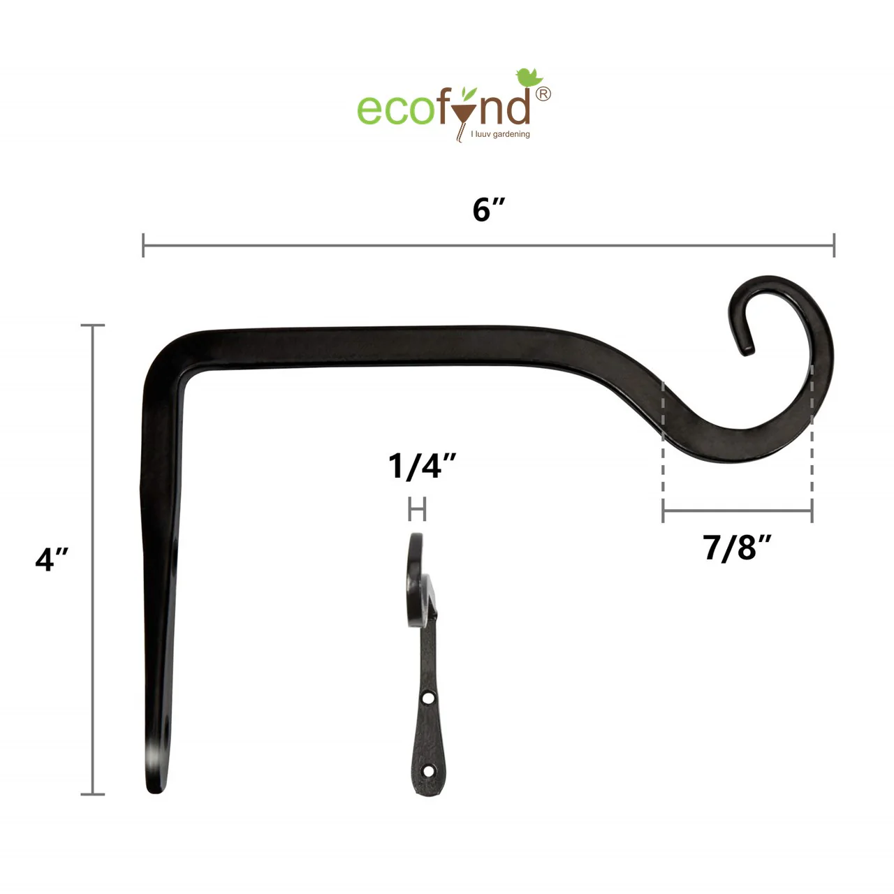 Metal Wall Plant Bracket - Image 4