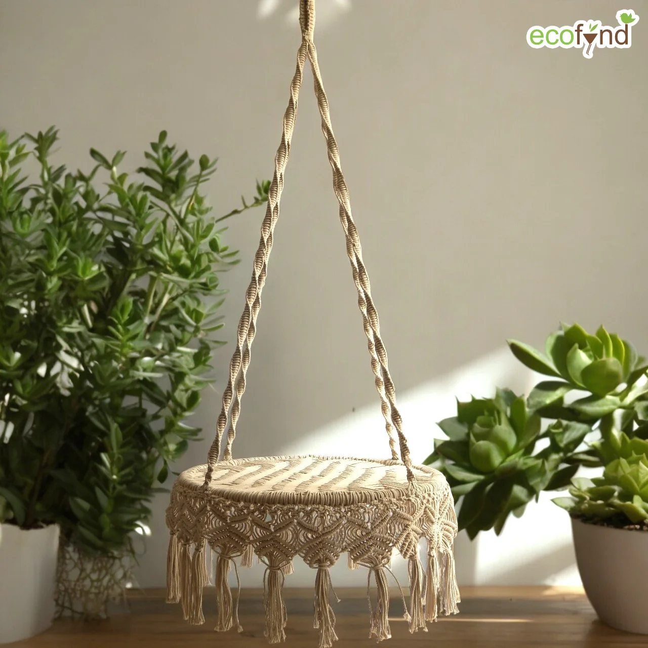 Premium Luxury Macrame Swing Hammock – Boho Hanging Chair - Image 7