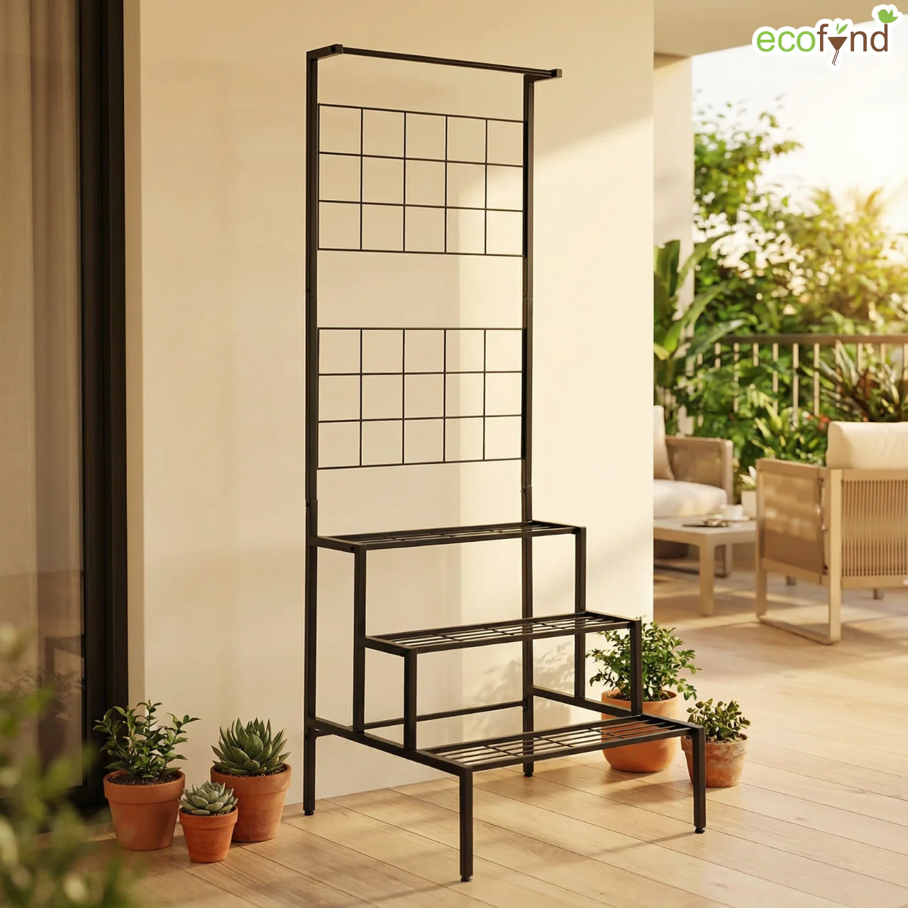 3-Tier Metal Plant Stand – Elegant Iron Shelf for Home & Balcony Décor - Image 7