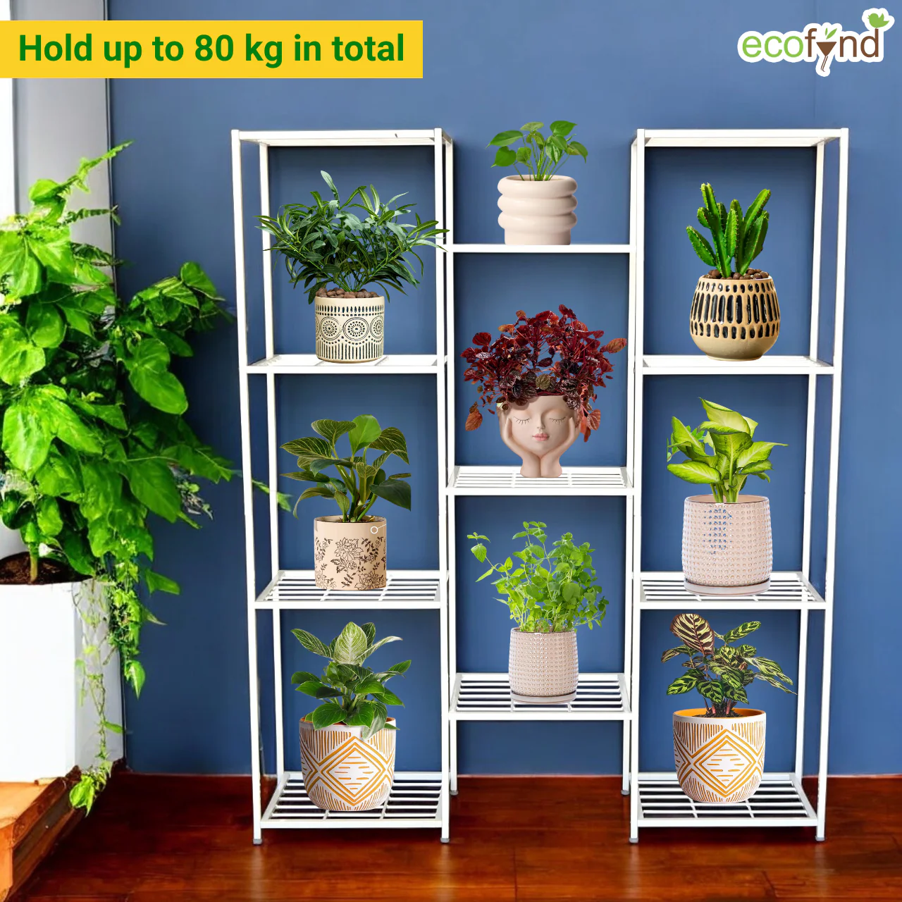 Plantica 11-Tier Metal Plant Stand – Vertical Display Rack for Home & Garden - Image 5
