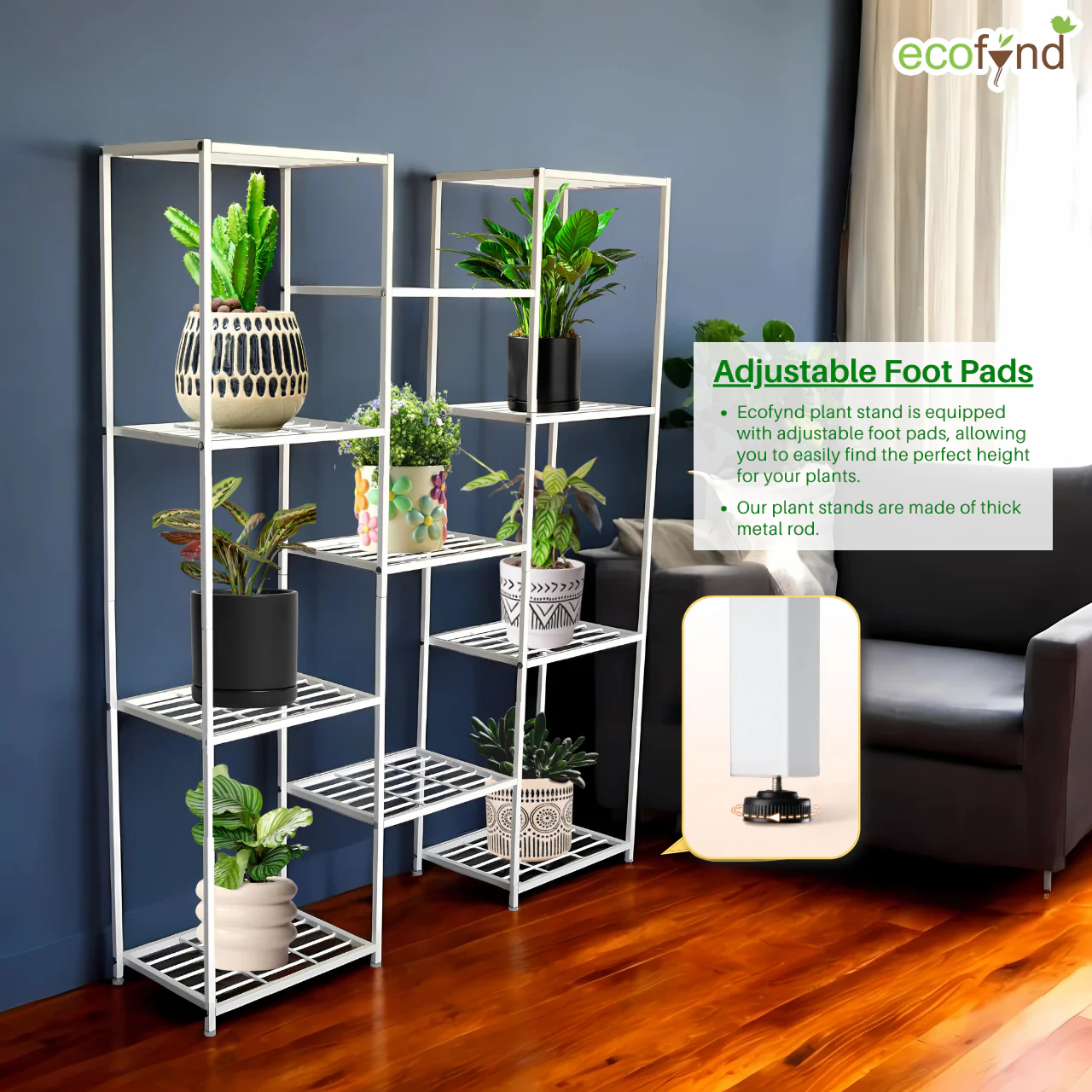 Plantica 11-Tier Metal Plant Stand – Vertical Display Rack for Home & Garden - Image 6