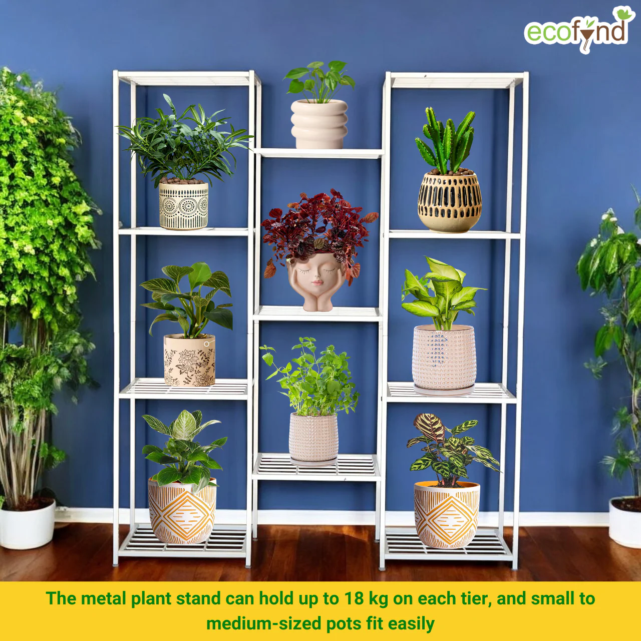 Plantica 11-Tier Metal Plant Stand – Vertical Display Rack for Home & Garden - Image 7