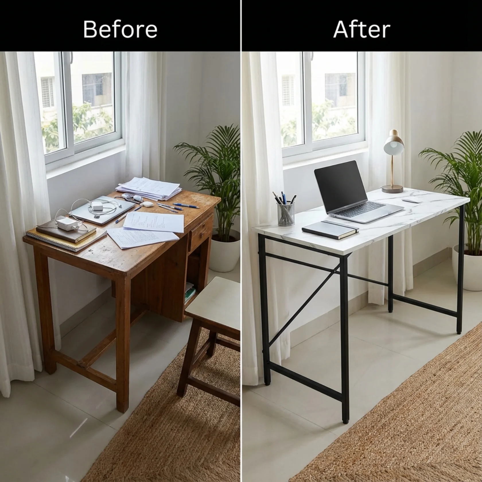 Multipurpose Wood Laminated Study Table - Image 6