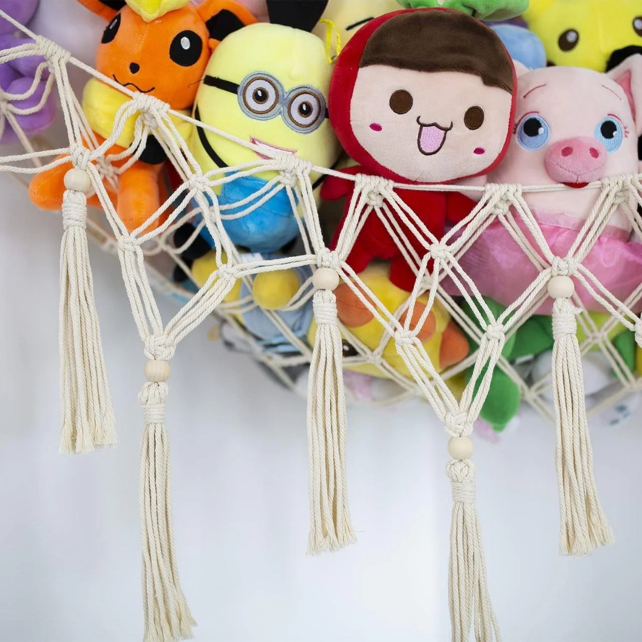 Macrame Soft Toy Organizer | Toy Hammock - Image 8