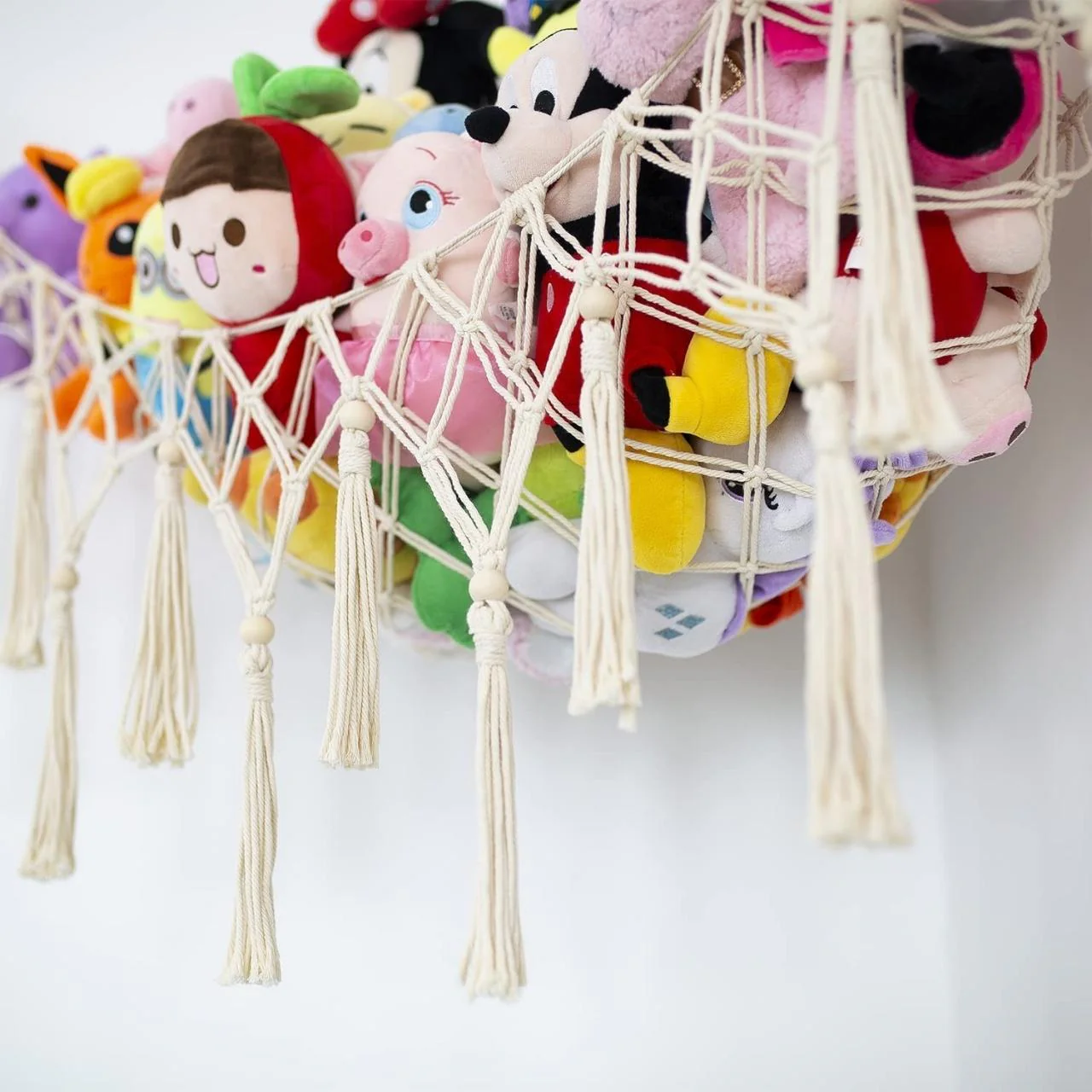 Macrame Soft Toy Organizer | Toy Hammock - Image 9