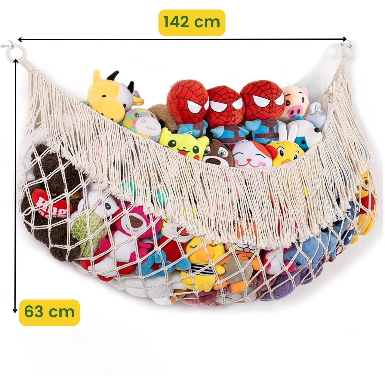 Macrame Soft Toy Organizer | Toy Hammock - Image 4