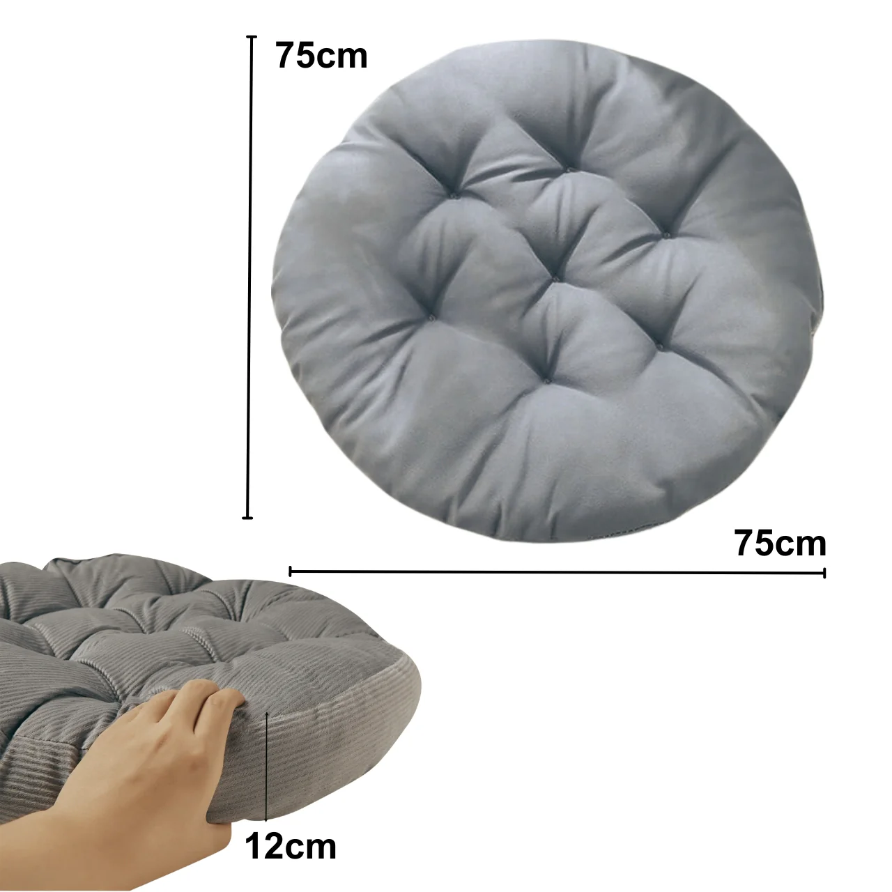 Swing Chair Hammock Cushion Set – Cozy Velvet Comfort Collection - Image 3