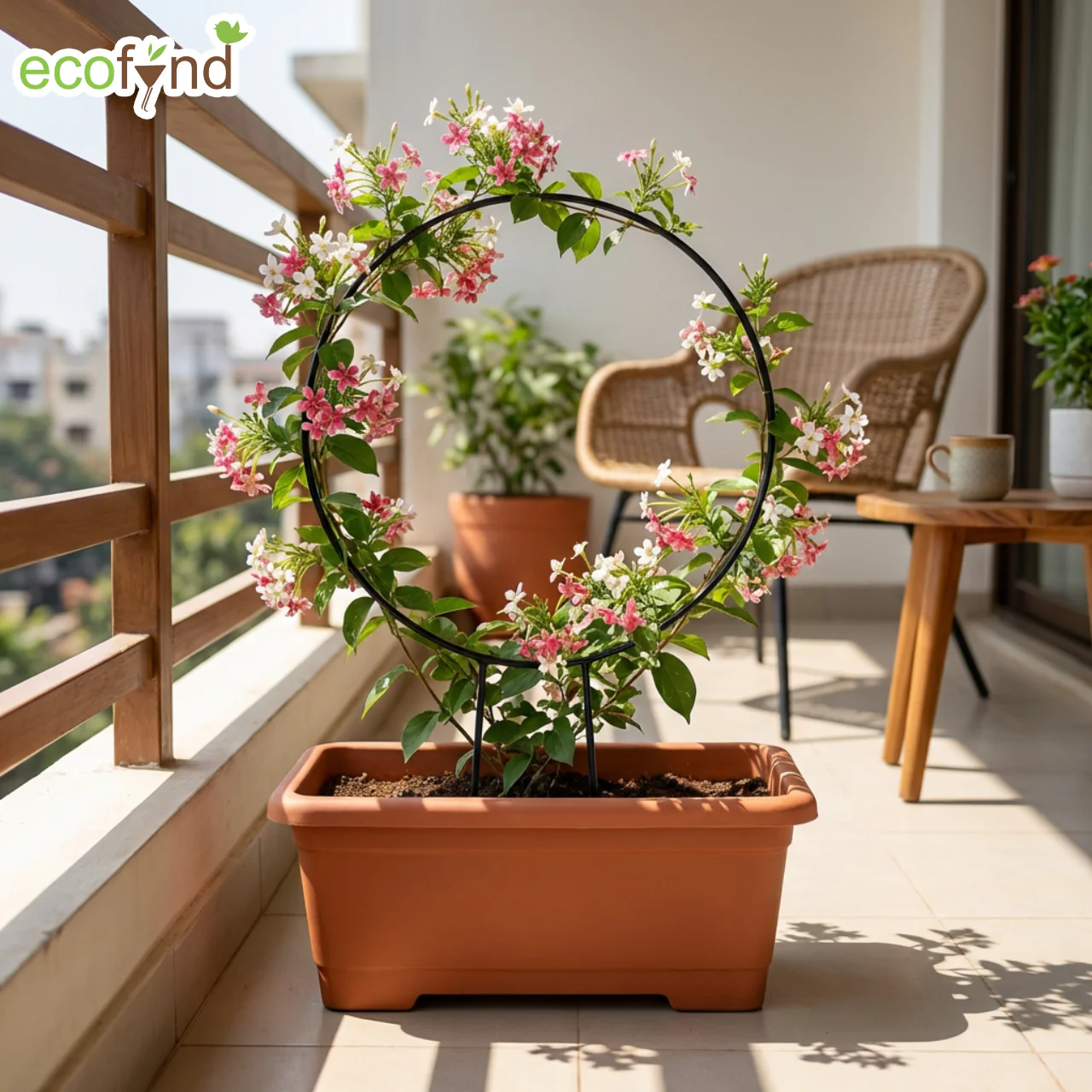 Black Iron Garden Trellis for Climbing Plants - Image 6