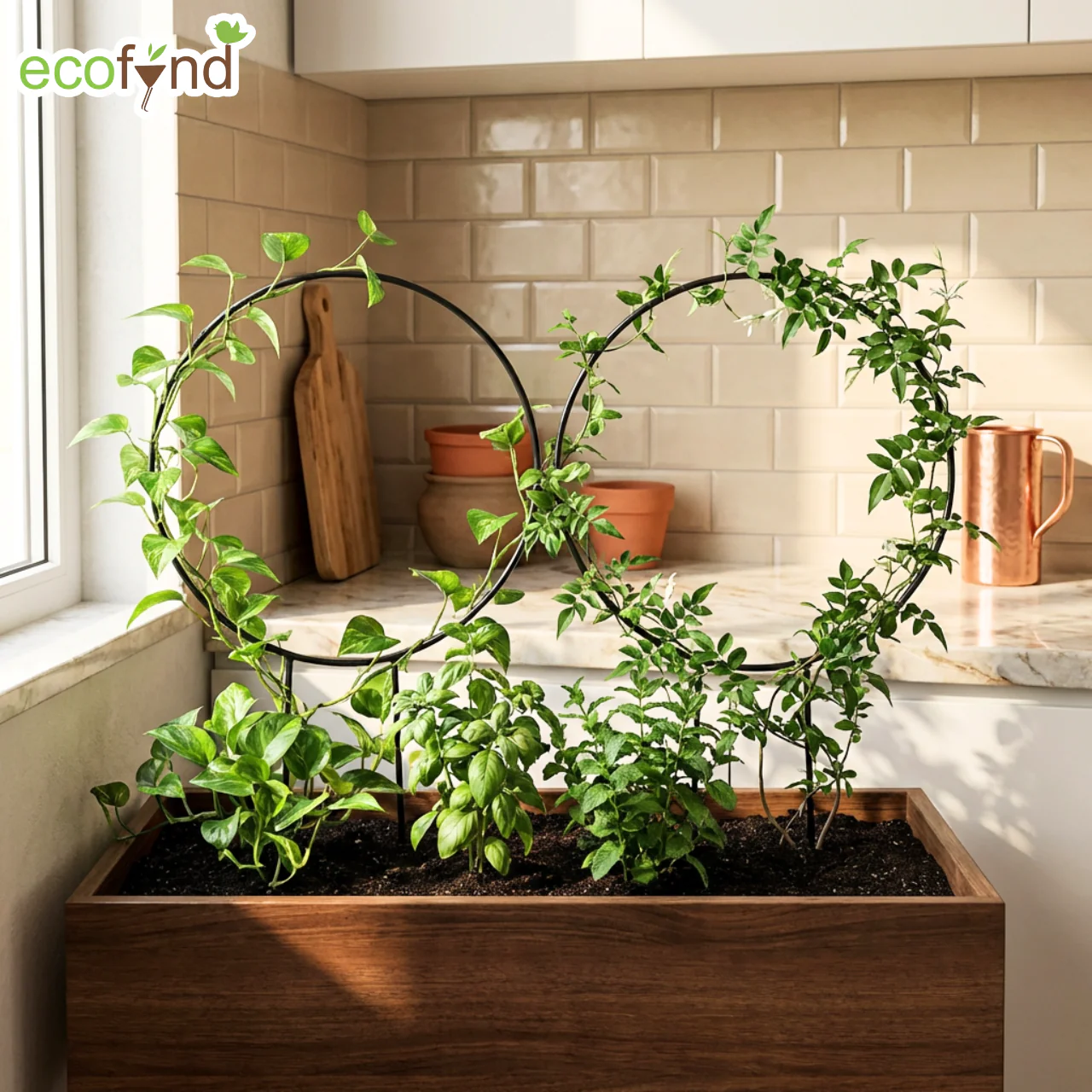 Black Iron Garden Trellis for Climbing Plants - Image 8