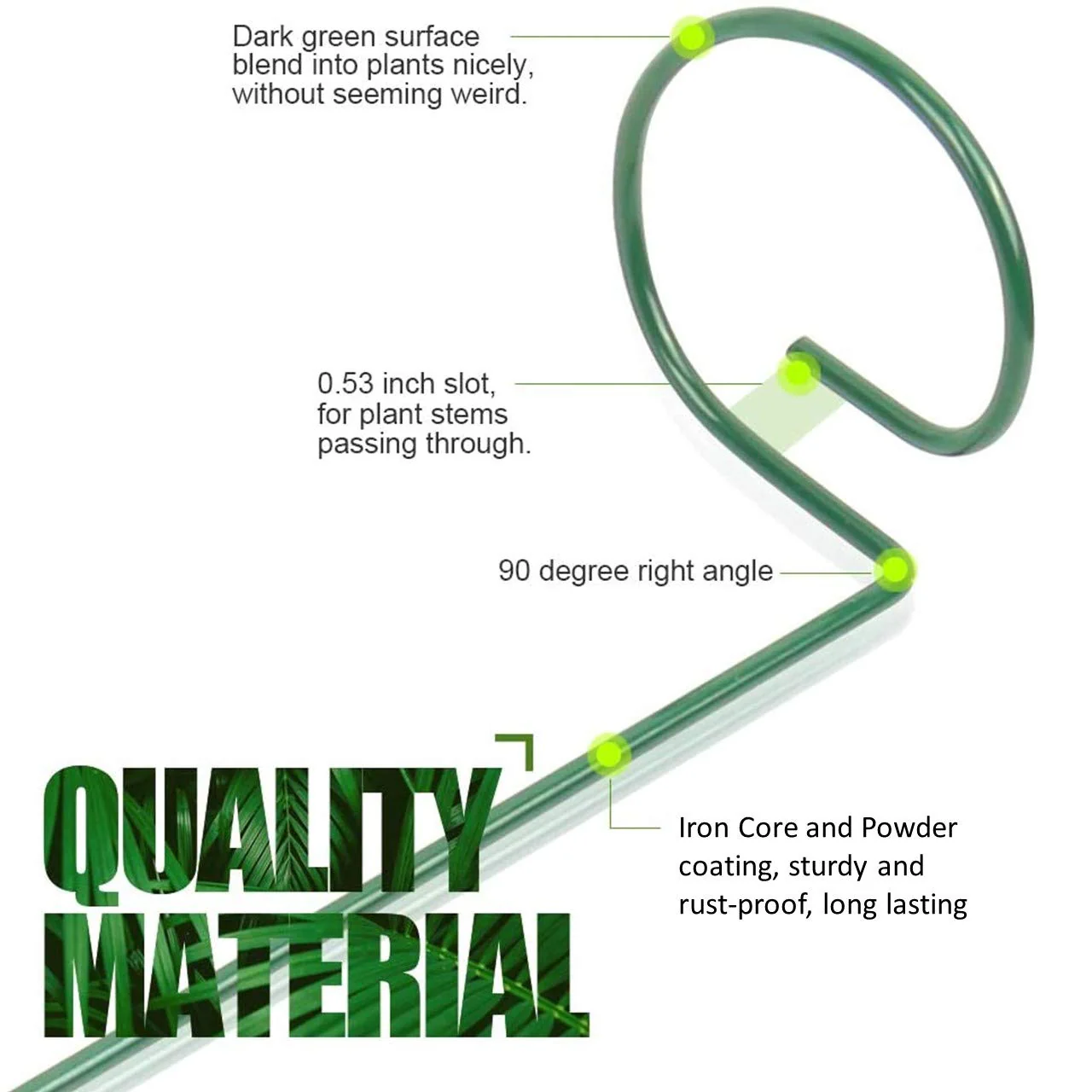 Ecofynd Metal Plant Stakes - Image 7