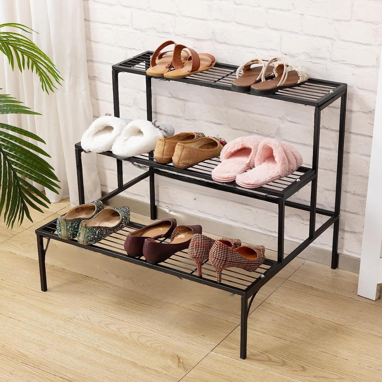 Ecofynd 3-Tier Plant & Utility Stand – Iron, Rust-Resistant - Image 6