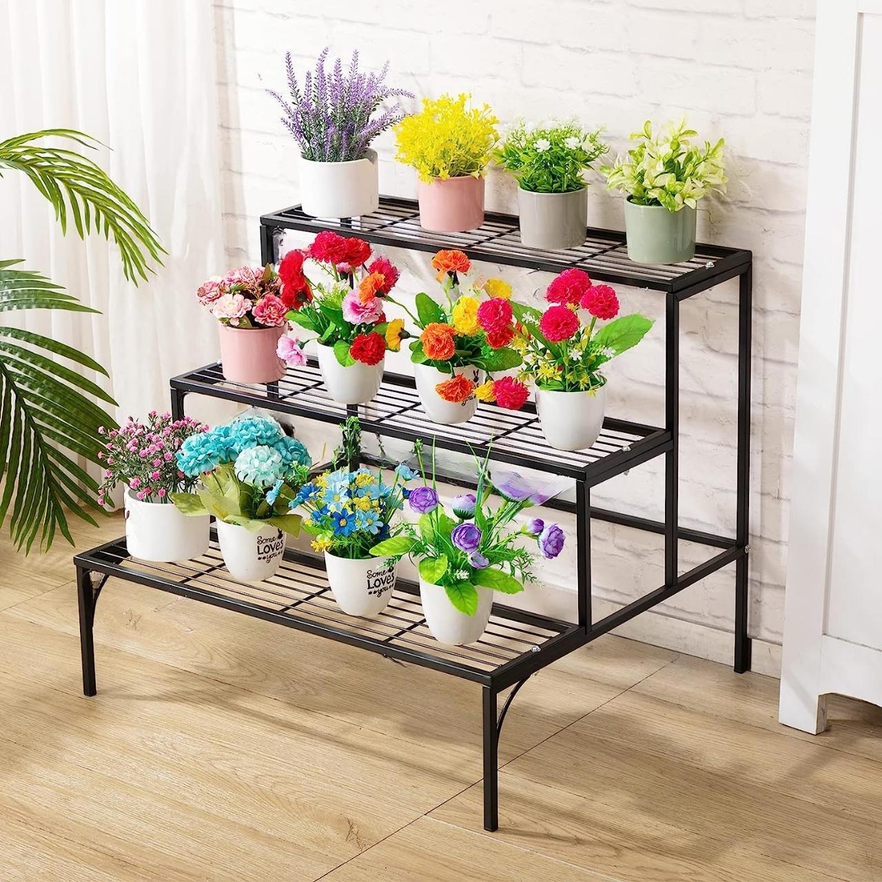Ecofynd 3-Tier Plant & Utility Stand – Iron, Rust-Resistant - Image 7